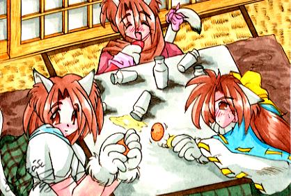ねこみみ三人娘